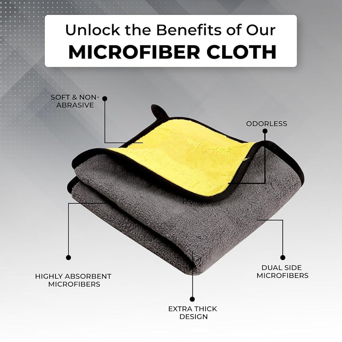 Car Cleaning Kit Combo – Long Retractable Car Duster, Mini Interior Clean Soft Brush, Multipurpose AC Vent Cleaner Brush & 40x30 cm Microfiber Cloth – Complete Car Cleaning Set (Pack of 4)